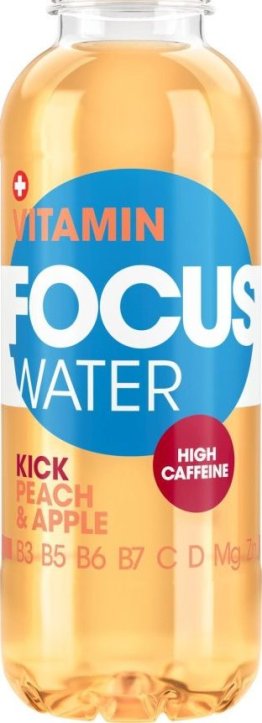 Focus Water Kick Pfirsich und Apfel (PET Pack) 50cl KAR