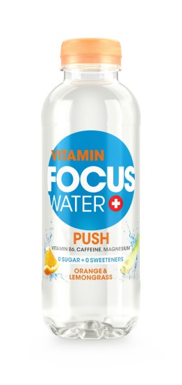 Focus Water PUSH * Orange und Zitronengras (PET Pack) 50cl KAR