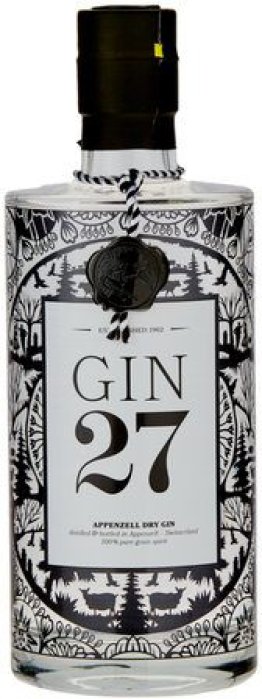 Gin 27 Premium Appenzeller Dry Gin 70cl EW 6er Kart