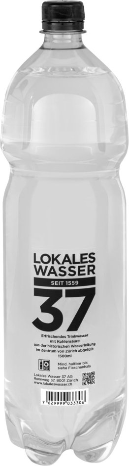 Lokales Wasser 37 mit CO2 150cl PET 6er FOP
