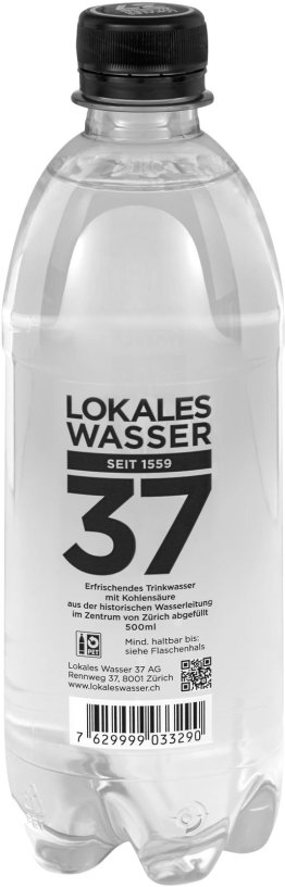 Lokales Wasser 37 mit CO2 50cl PET 12er Tray