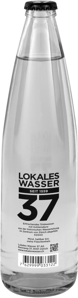 Lokales Wasser 37 mit CO2 50cl MW 20er Har