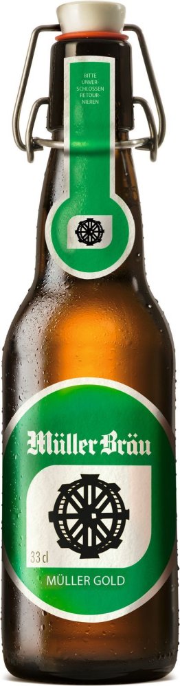 Müllerbräu Gold Bügel 33cl MW B 20er Har