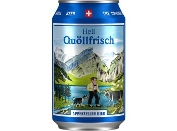 Appenzeller Quöllfrisch Hell 33cl Dose 24er Tray