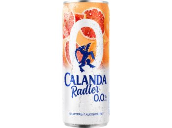 Calanda Radler Grapefruit 0.0% alkoholfrei 33cl Dose 4x6er Tray