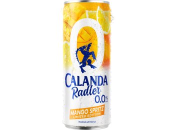 Calanda Radler Mango Spritz 0.0% alkoholfrei 33cl Dose 4x6er Tray