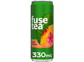Fusetea Peach Hibiscus Dose 33cl Dose 4x6er Tray