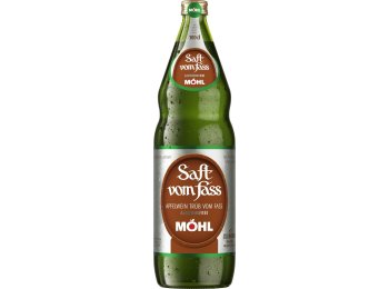 Möhl Saft vom Fass trüb alkoholfrei 100cl MW 12er Har
