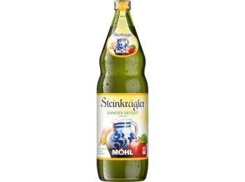 Möhl Süssmost trüb "Steinkrügler" MW Glas 100cl MW 12er Har
