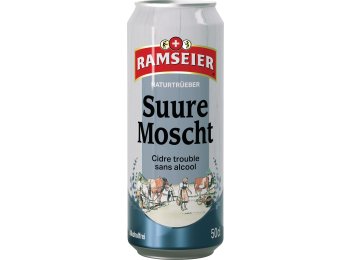 Ramseier Suure Moscht Naturtrüb alkoholfrei 50cl Dose 4x6er Tray