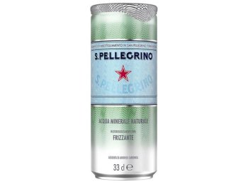 San Pellegrino mit Kohlensäure 33cl Dose 4x6er Tray