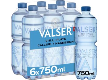 Valser Calcium & Magnesium ohne Kohlensäure Labelfree 75cl PET 6er FOP