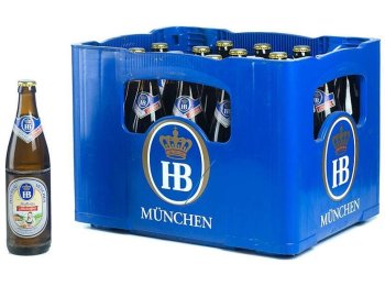 HB Hofbräu München Original alkoholfrei 50cl MW 20er Har
